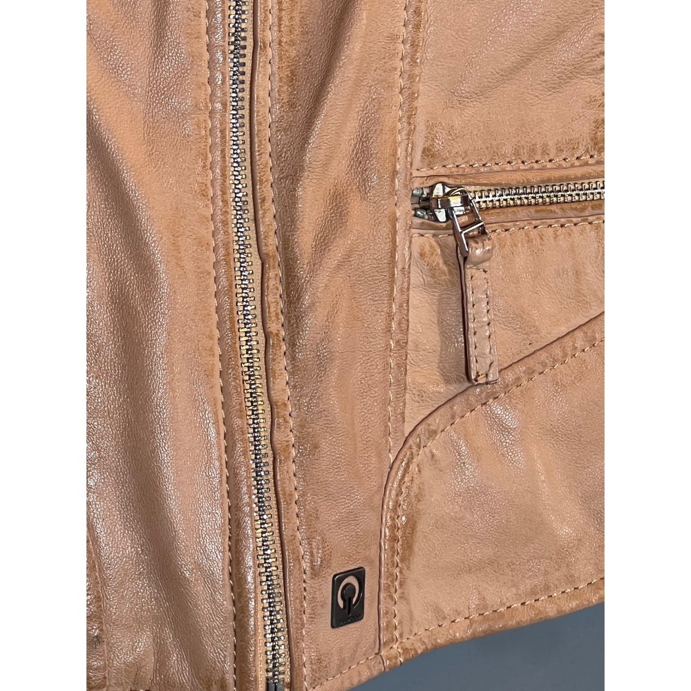 Oakwood Genuine Lambskin Leather Jacket Small Classic Moto Biker Bomber Luxury - Picture 6 of 13